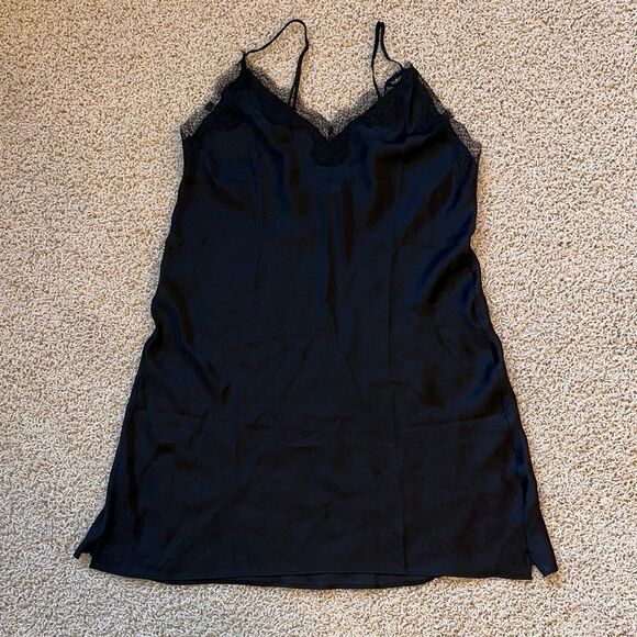 Victoria's Secret Black Lace Chemise Sleepwear - Picture 1 of 7